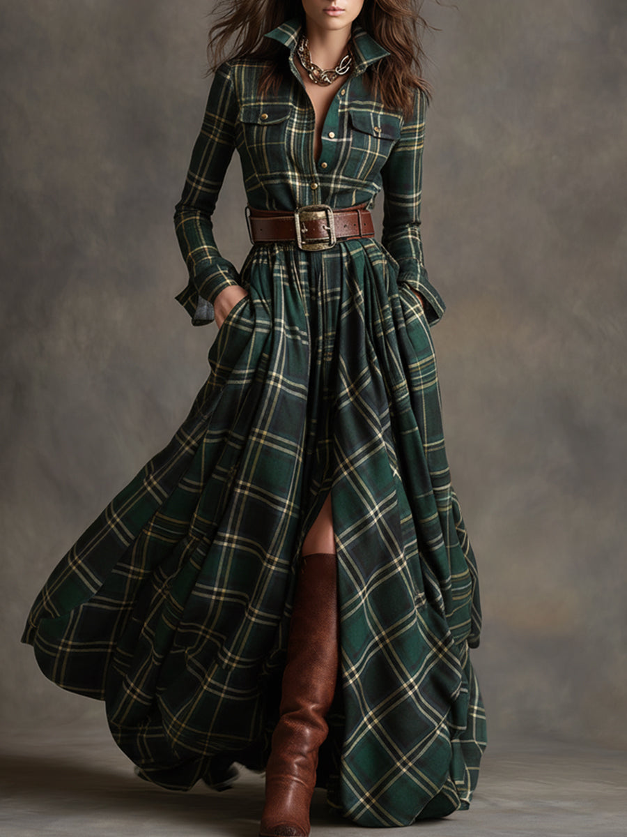 Rowena | Plaid Dress