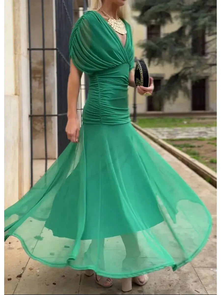 Marisela | Emerald Flow Gown