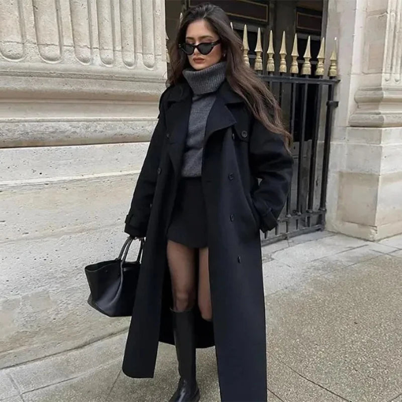 Liora | Wool-Blend Long Coat