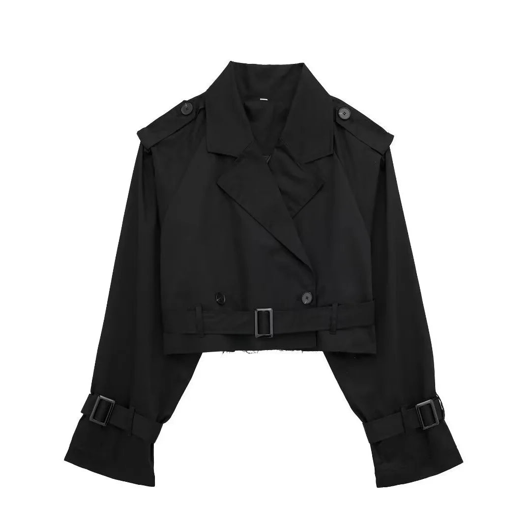 Sienna | Cropped Trench Jacket