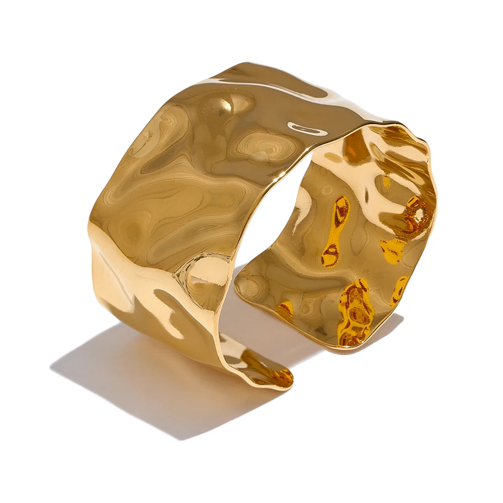 Audry | Hammered Cuff Bracelet
