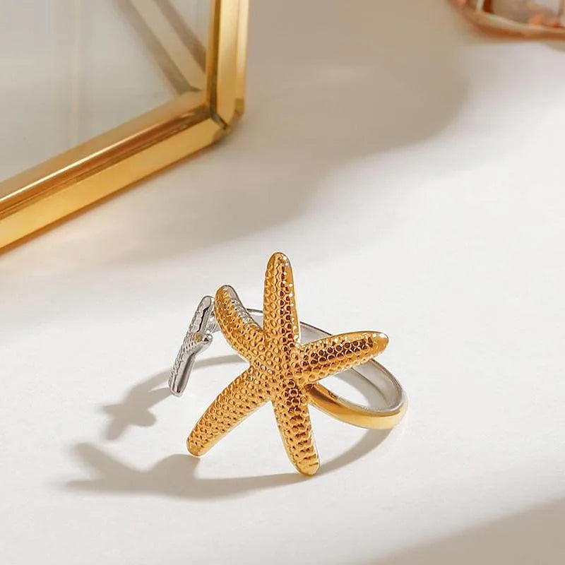 Maris | Adjustable Starfish Ring