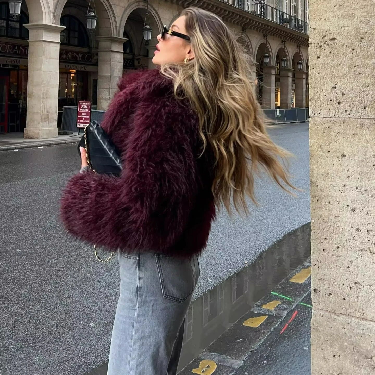 Vivienne | Faux-Fur Cropped Jacket