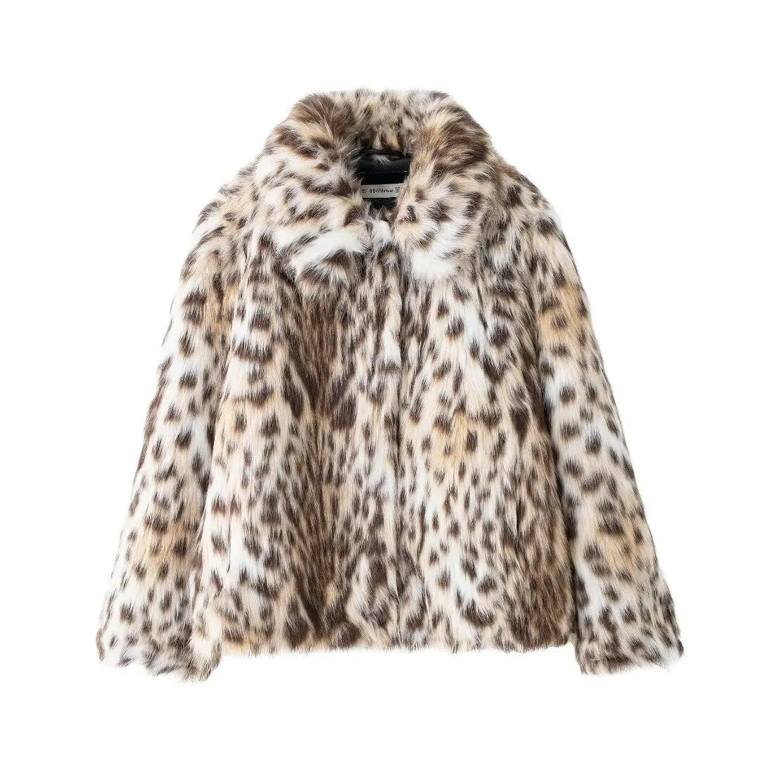 Julie | Leopard Fur Jacket