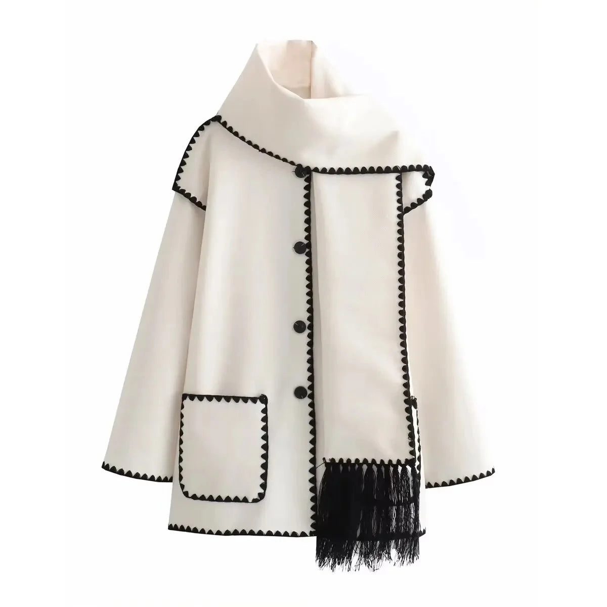 Isla | Scarf-Detail Jacket