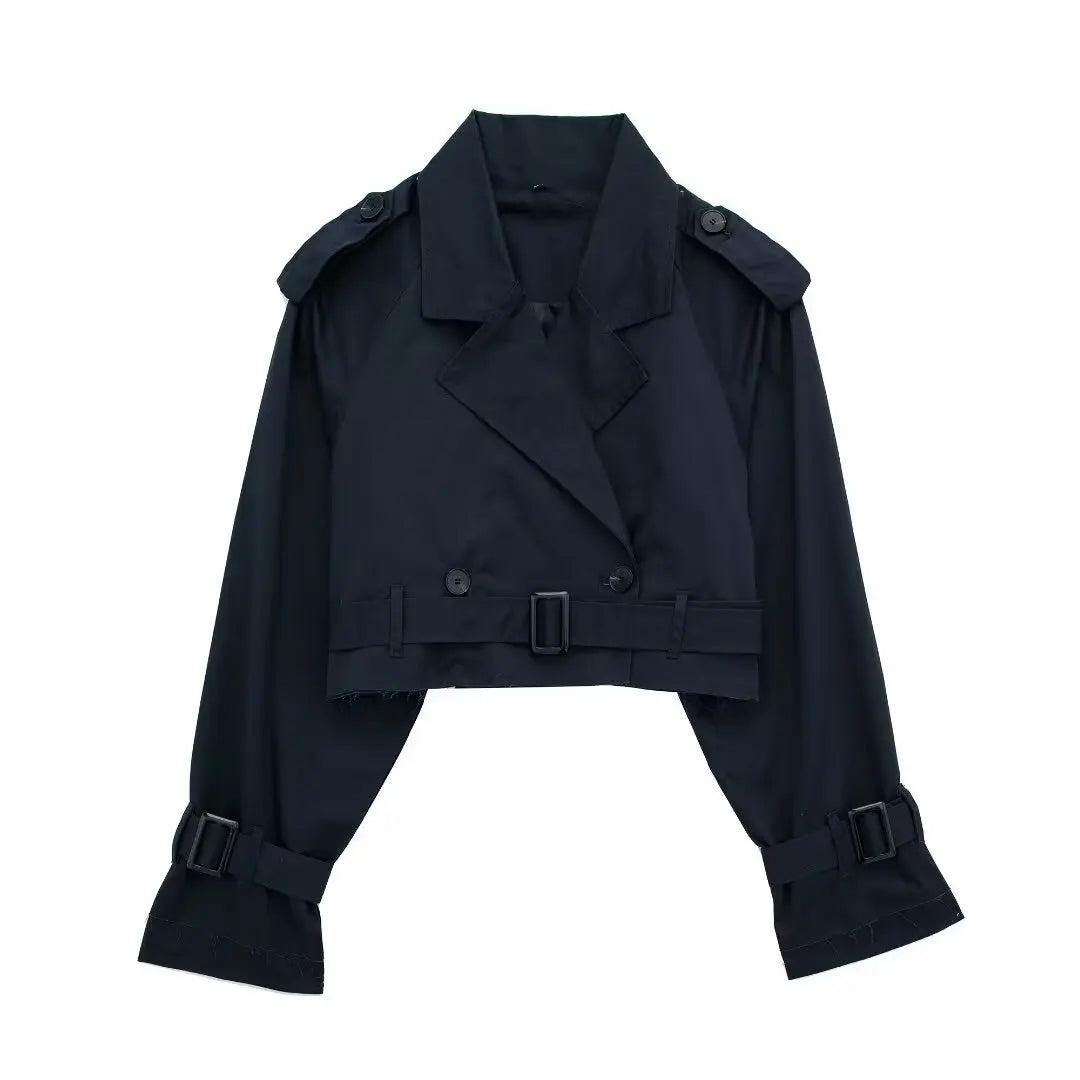 Sienna | Cropped Trench Jacket