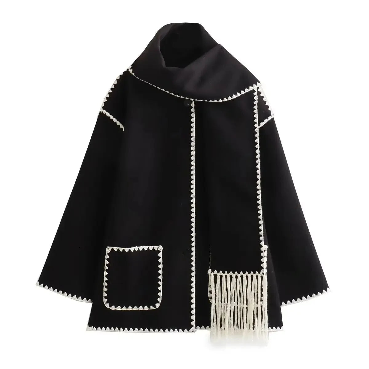Isla | Scarf-Detail Jacket