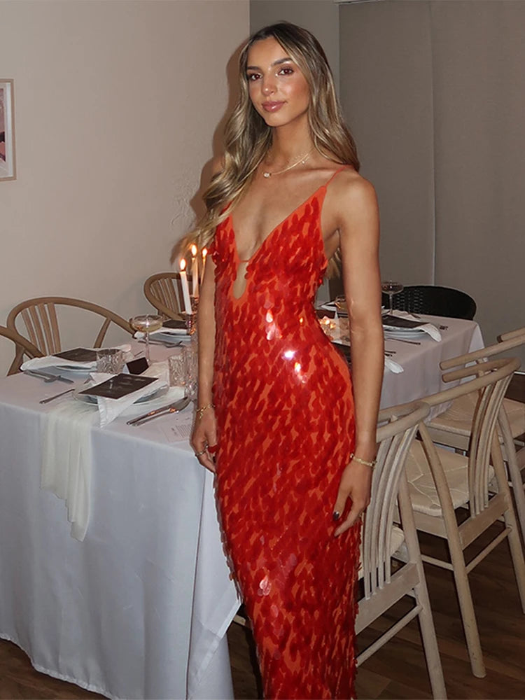 Aurora | Starlight Sequin Maxi Dress