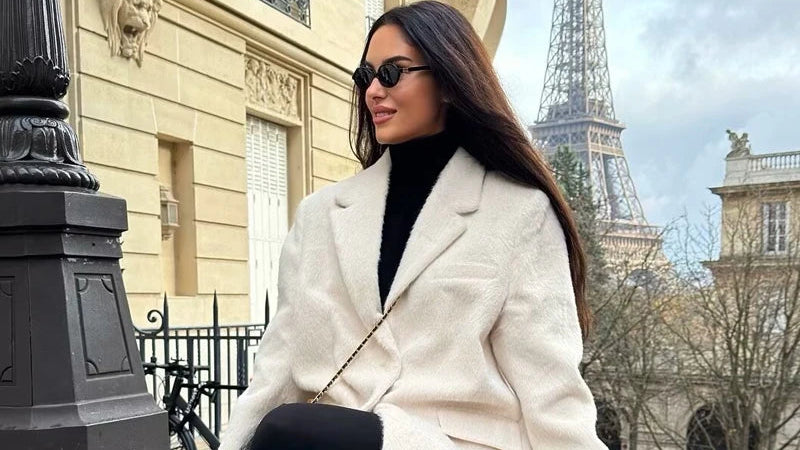 Elara | Faux Fur Blazer Coat
