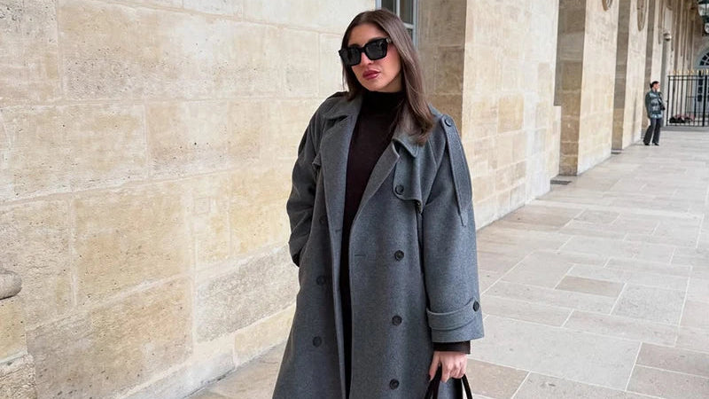Liora | Wool-Blend Long Coat