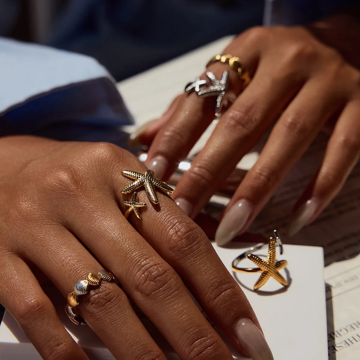 Maris | Adjustable Starfish Ring