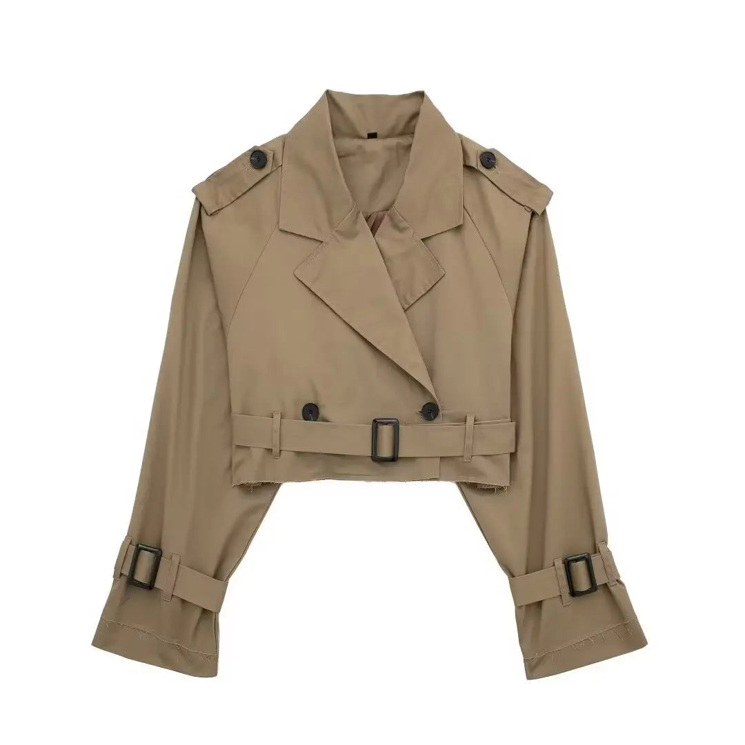 Sienna | Cropped Trench Jacket