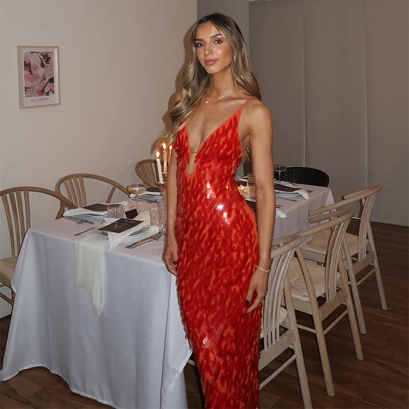Aurora | Starlight Sequin Maxi Dress
