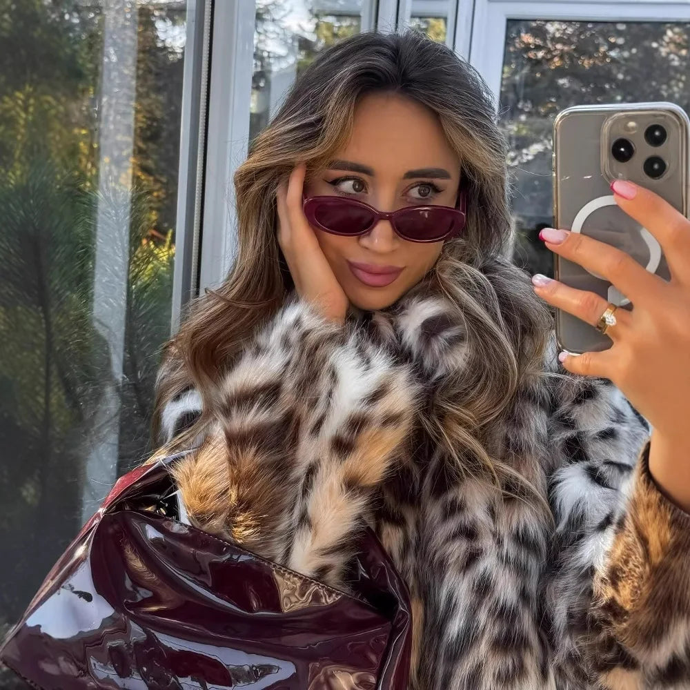 Julie | Leopard Fur Jacket