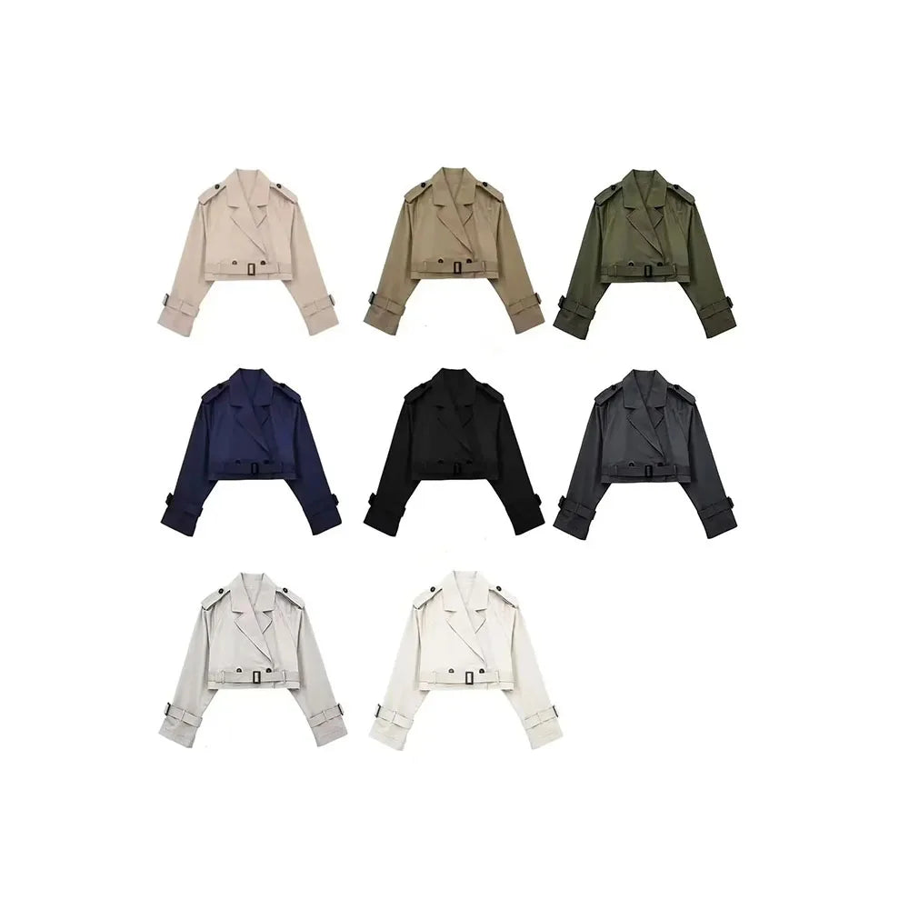 Sienna | Cropped Trench Jacket
