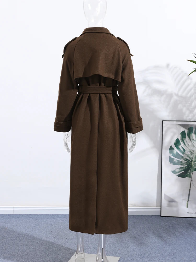 Liora | Wool-Blend Long Coat