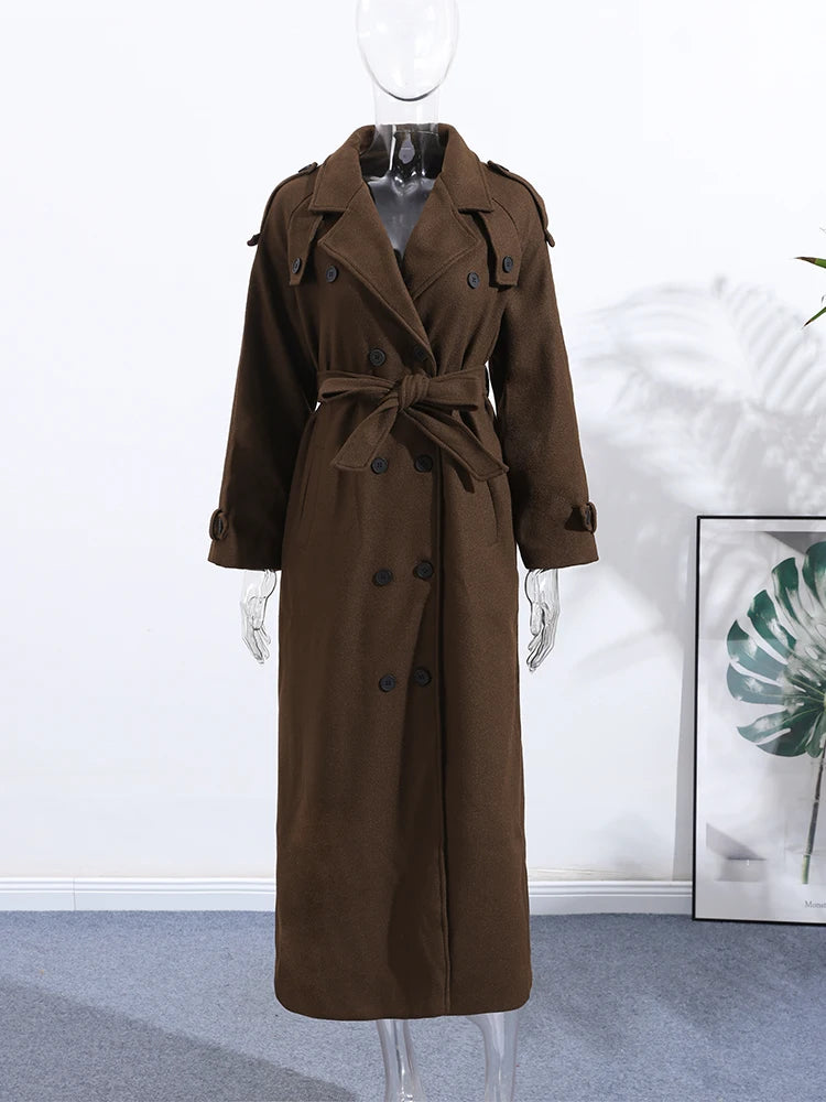Liora | Wool-Blend Long Coat