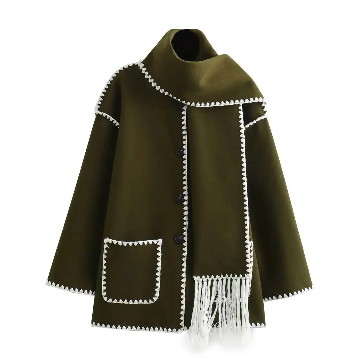 Isla | Scarf-Detail Jacket