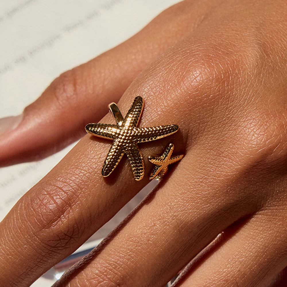 Maris | Adjustable Starfish Ring