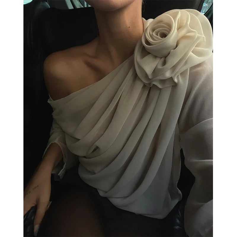 Sienna | One-Shoulder Floral Top