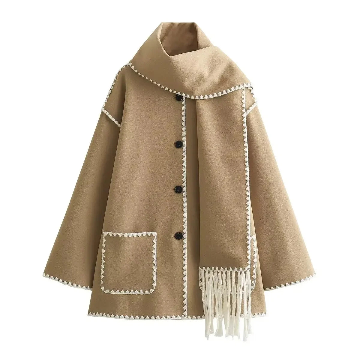 Isla | Scarf-Detail Jacket