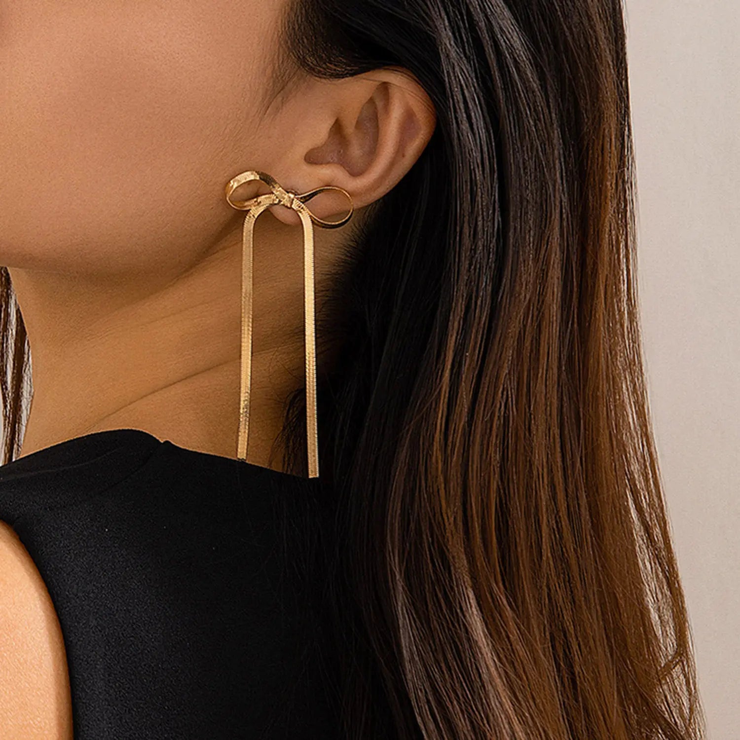 Kaia | Ribbon Drop Earrings