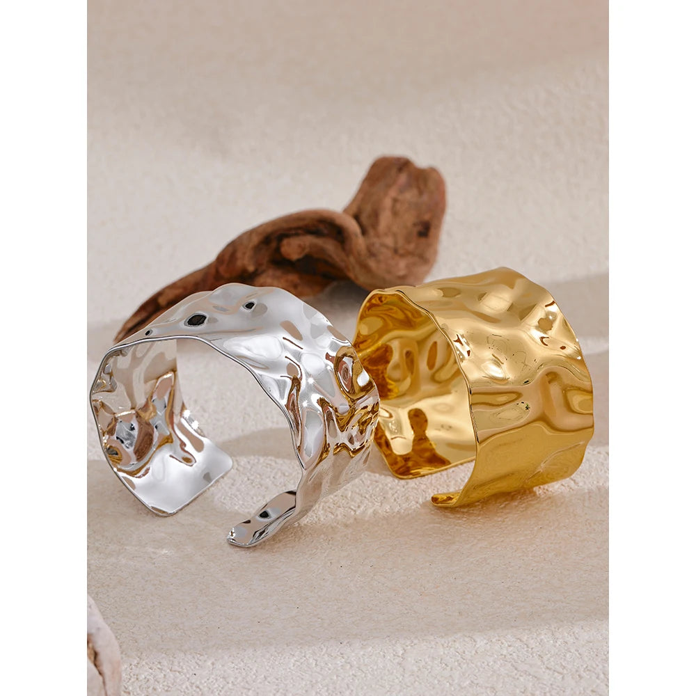 Audry | Hammered Cuff Bracelet