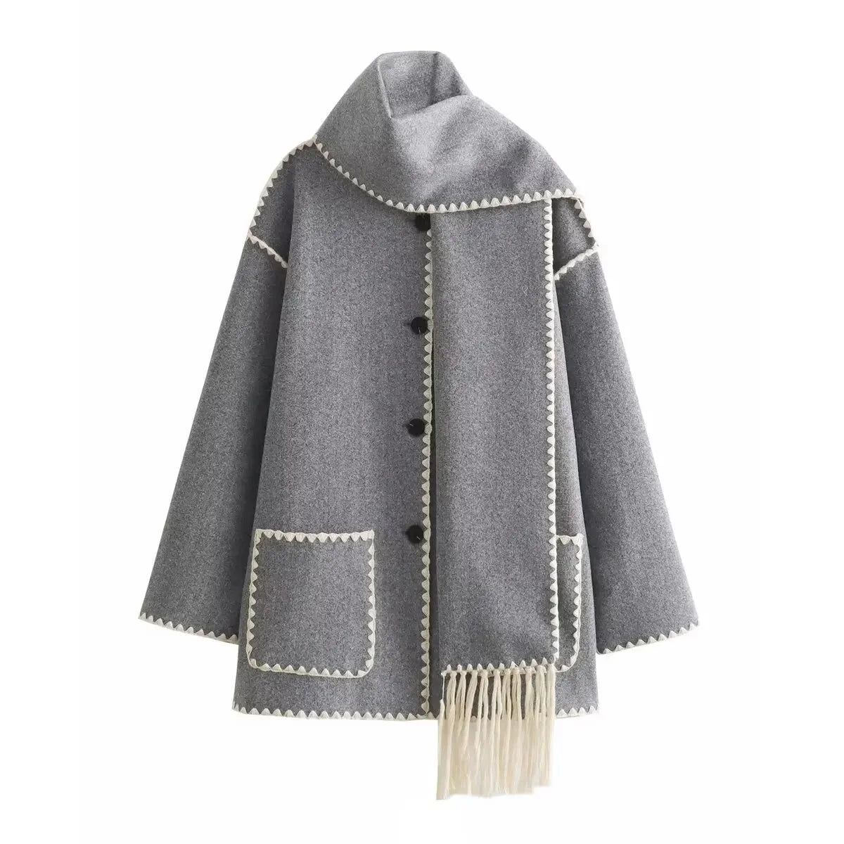 Isla | Scarf-Detail Jacket