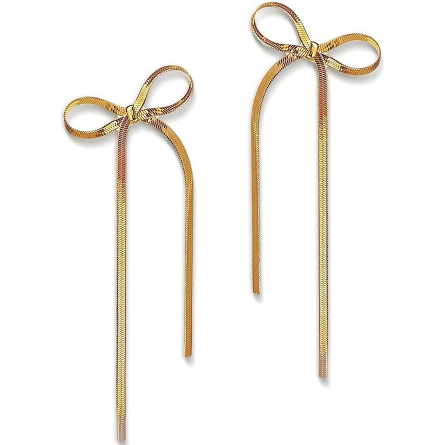Kaia | Ribbon Drop Earrings